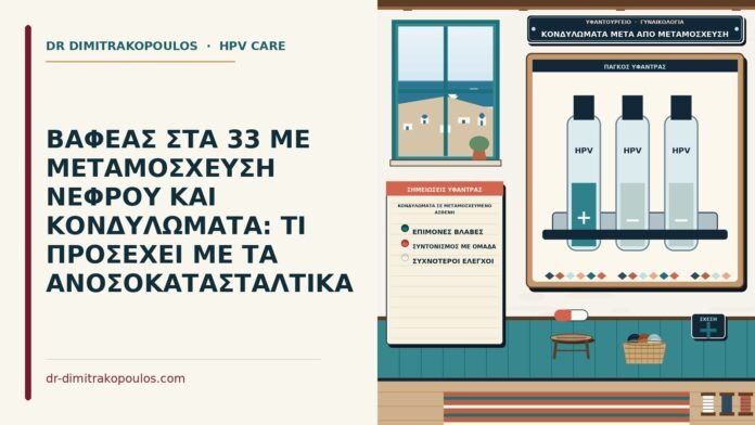 κονδυλώματα σε μεταμοσχευμένο ασθενή