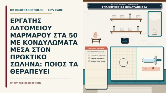 ενδοπρωκτικά κονδυλώματα