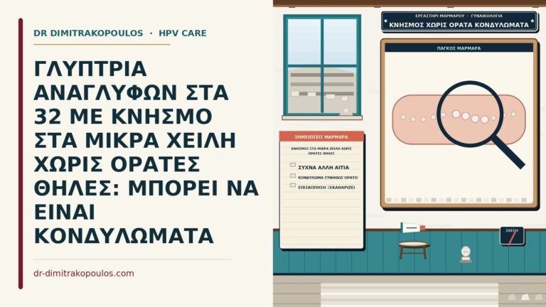κνησμός στα μικρά χείλη χωρίς ορατές θήλες