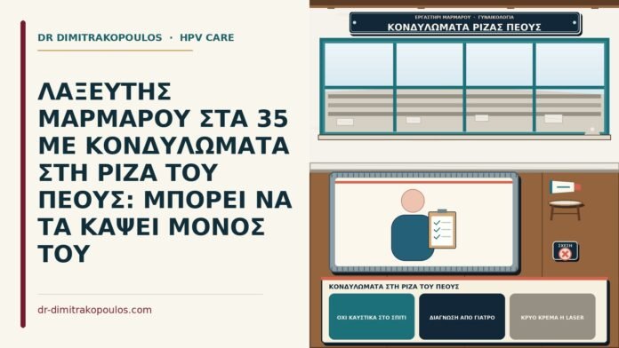 κονδυλώματα στη ρίζα του πέους