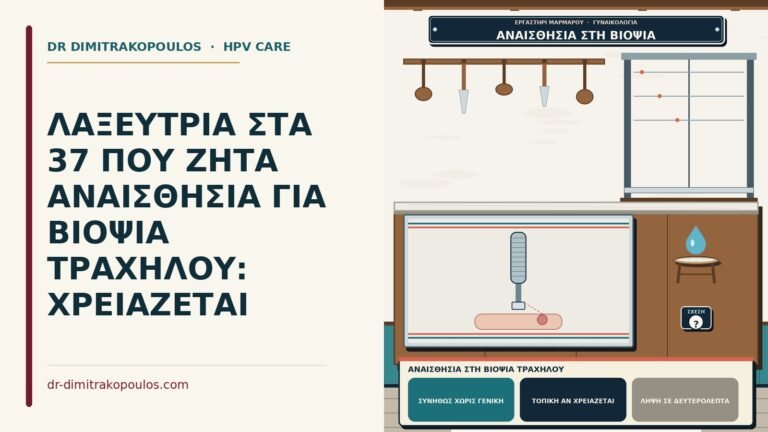 αναισθησία στη βιοψία τραχήλου