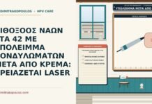 υπόλειμμα κονδυλωμάτων μετά από κρέμα