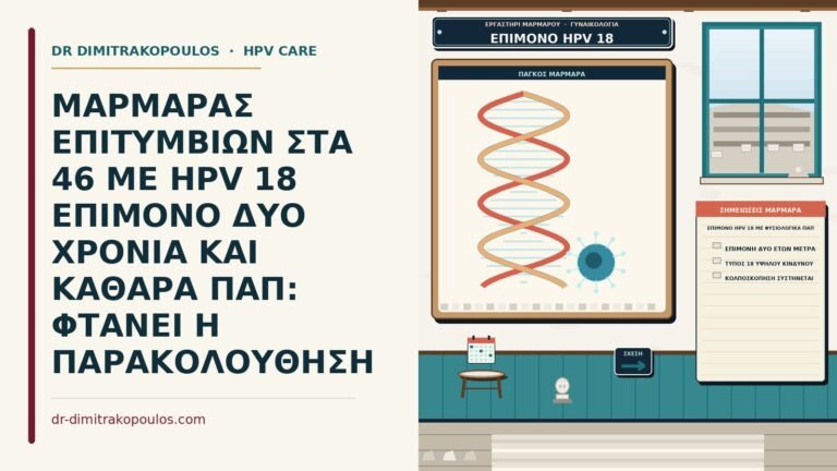 επίμονο HPV 18 με φυσιολογικά Παπ