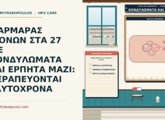 ΜΑΡΜΑΡΑΣ ΚΙΟΝΩΝ ΣΤΑ 27 ΜΕ ΚΟΝΔΥΛΩΜΑΤΑ ΚΑΙ ΕΡΠΗΤΑ ΜΑΖΙ: ΘΕΡΑΠΕΥΟΝΤΑΙ ΤΑΥΤΟΧΡΟΝΑ κονδυλώματα με συνύπαρξη έρπητα