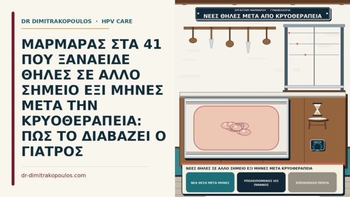 ΜΑΡΜΑΡΑΣ ΣΤΑ 41 ΠΟΥ ΞΑΝΑΕΙΔΕ ΘΗΛΕΣ ΣΕ ΑΛΛΟ ΣΗΜΕΙΟ ΕΞΙ ΜΗΝΕΣ ΜΕΤΑ ΤΗΝ ΚΡΥΟΘΕΡΑΠΕΙΑ: ΠΩΣ ΤΟ ΔΙΑΒΑΖΕΙ Ο ΓΙΑΤΡΟΣ νέες θηλές σε άλλο σημείο έξι μήνες μετά κρυοθεραπεία
