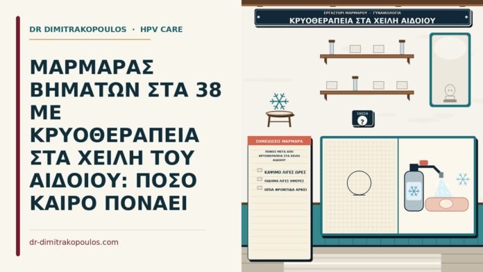 πόνος μετά από κρυοθεραπεία στα χείλη αιδοίου