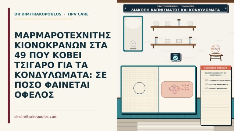 διακοπή καπνίσματος και κονδυλώματα
