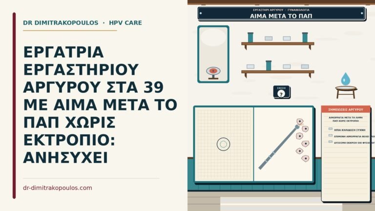 αιμορραγία μετά τη λήψη Παπ χωρίς εκτρόπιο