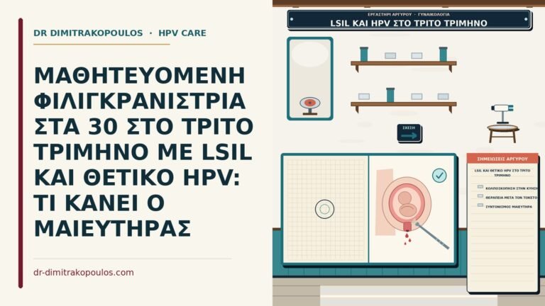 LSIL και θετικό HPV στο τρίτο τρίμηνο