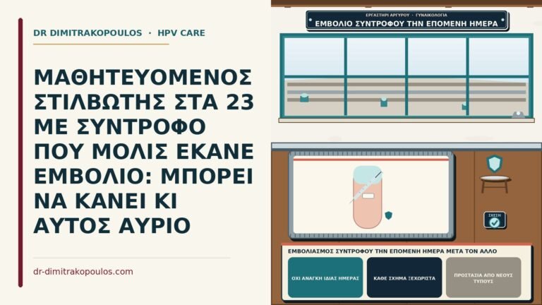 εμβολιασμός συντρόφου την επόμενη ημέρα μετά τον άλλο
