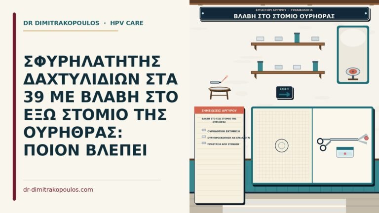 βλάβη στο έξω στόμιο της ουρήθρας