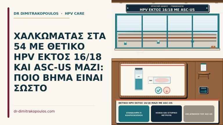 θετικό HPV εκτός 16/18 μαζί με ASC-US