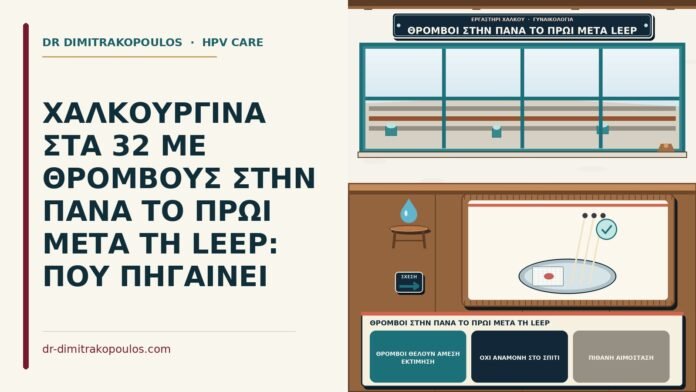θρόμβοι στην πάνα το πρωί μετά τη LEEP
