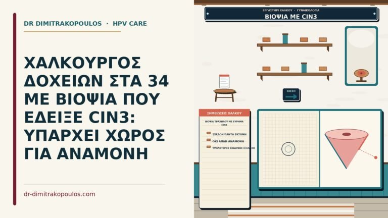 βιοψία τραχήλου με εύρημα CIN3