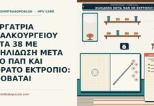 ΕΡΓΑΤΡΙΑ ΧΑΛΚΟΥΡΓΕΙΟΥ ΣΤΑ 38 ΜΕ ΚΗΛΙΔΩΣΗ ΜΕΤΑ ΤΟ ΠΑΠ ΚΑΙ ΟΡΑΤΟ ΕΚΤΡΟΠΙΟ: ΦΟΒΑΤΑΙ κηλίδωση μετά το Παπ με ορατό εκτρόπιο