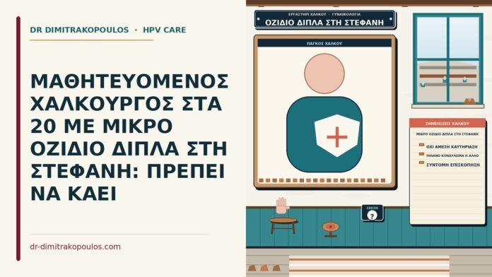 μικρό οζίδιο δίπλα στη στεφάνη