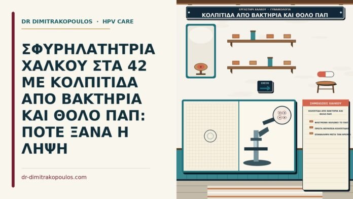 κολπίτιδα από βακτήρια και θολό Παπ