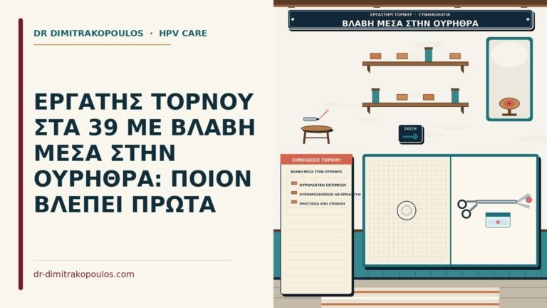 βλάβη μέσα στην ουρήθρα