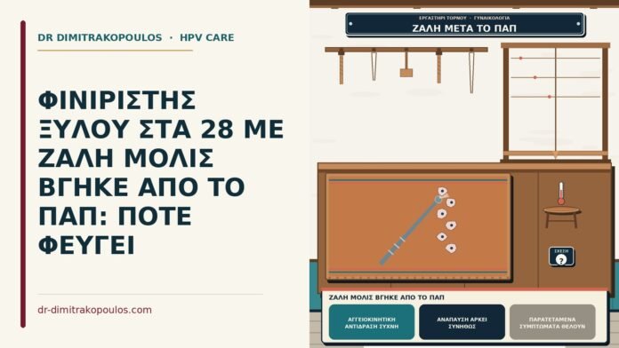ΦΙΝΙΡΙΣΤΗΣ ΞΥΛΟΥ ΣΤΑ 28 ΜΕ ΖΑΛΗ ΜΟΛΙΣ ΒΓΗΚΕ ΑΠΟ ΤΟ ΠΑΠ: ΠΟΤΕ ΦΕΥΓΕΙ ζάλη μόλις βγήκε από το Παπ