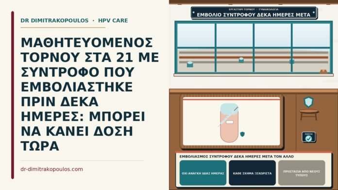εμβολιασμός συντρόφου δέκα ημέρες μετά τον άλλο