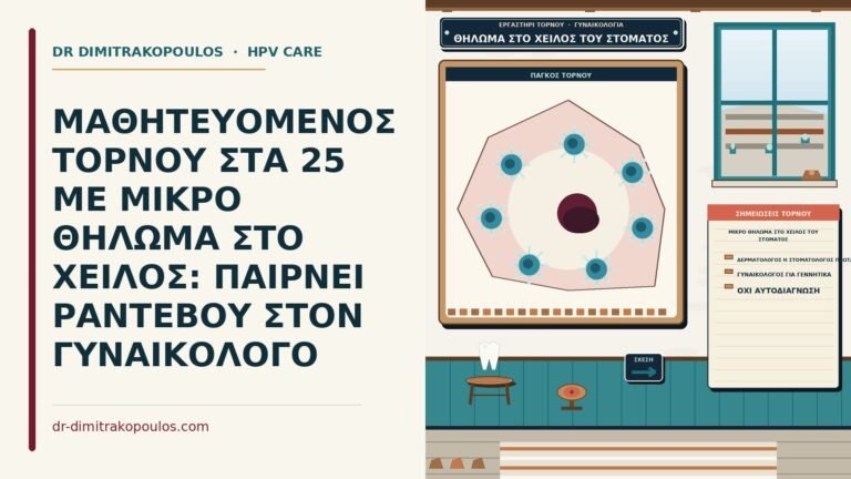 μικρό θήλωμα στο χείλος του στόματος