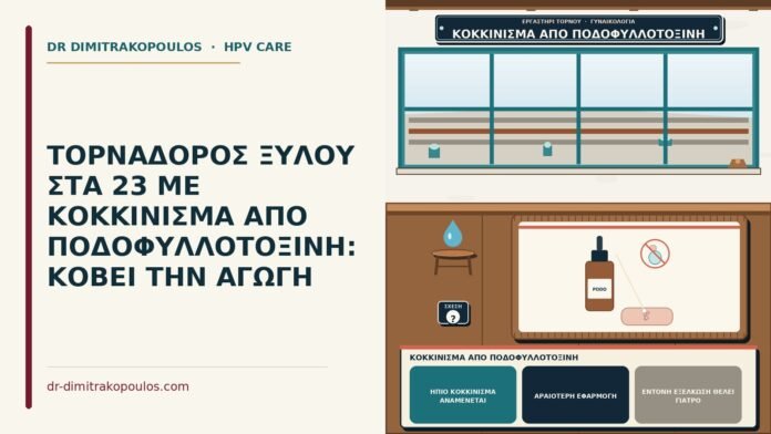 κοκκίνισμα από ποδοφυλλοτοξίνη