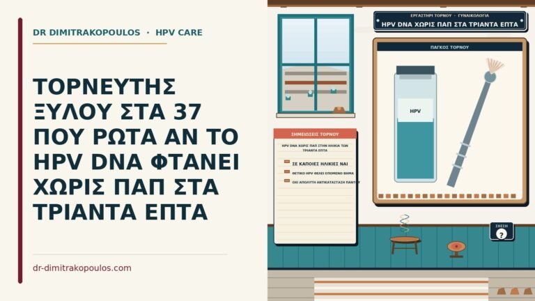 HPV DNA χωρίς Παπ στην ηλικία των τριάντα επτά