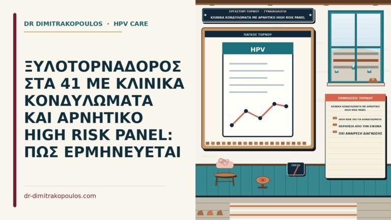 κλινικά κονδυλώματα με αρνητικό high risk panel