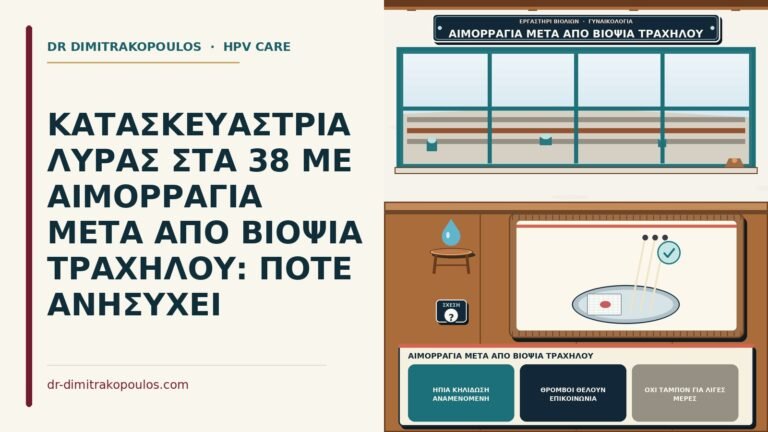 αιμορραγία μετά από βιοψία τραχήλου