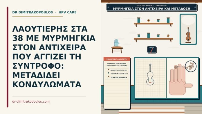ΛΑΟΥΤΙΕΡΗΣ ΣΤΑ 38 ΜΕ ΜΥΡΜΗΓΚΙΑ ΣΤΟΝ ΑΝΤΙΧΕΙΡΑ ΠΟΥ ΑΓΓΙΖΕΙ ΤΗ ΣΥΝΤΡΟΦΟ: ΜΕΤΑΔΙΔΕΙ ΚΟΝΔΥΛΩΜΑΤΑ μυρμηγκιά στον αντίχειρα και μετάδοση στη σύντροφο