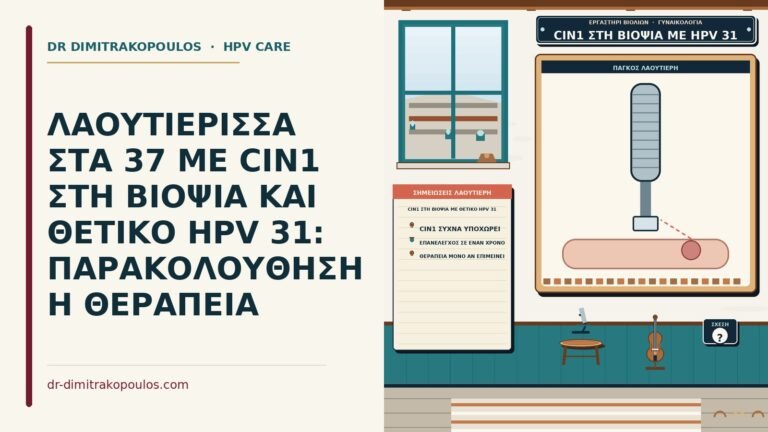 CIN1 στη βιοψία με θετικό HPV 31
