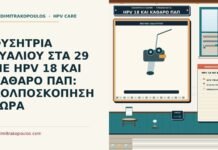 ΦΥΣΗΤΡΙΑ ΓΥΑΛΙΟΥ ΣΤΑ 29 ΜΕ HPV 18 ΚΑΙ ΚΑΘΑΡΟ ΠΑΠ: ΚΟΛΠΟΣΚΟΠΗΣΗ ΤΩΡΑ HPV 18 με καθαρό Παπ