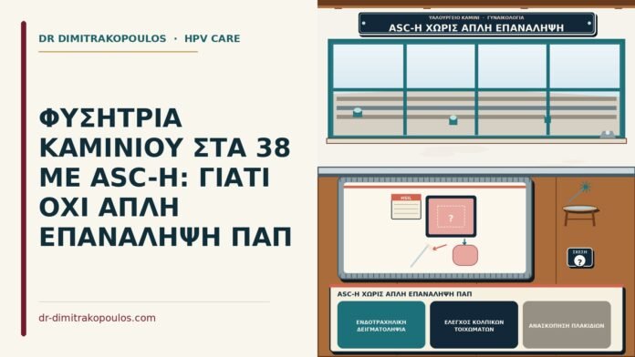 ΦΥΣΗΤΡΙΑ ΚΑΜΙΝΙΟΥ ΣΤΑ 38 ΜΕ ASC-H: ΓΙΑΤΙ ΟΧΙ ΑΠΛΗ ΕΠΑΝΑΛΗΨΗ ΠΑΠ ASC-H χωρίς απλή επανάληψη Παπ