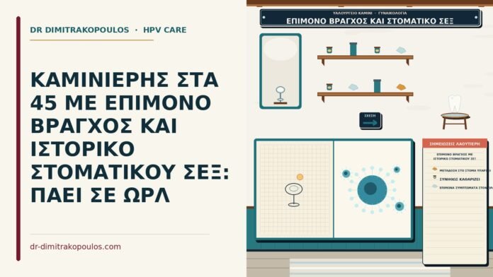 επίμονο βράγχος με ιστορικό στοματικού σεξ