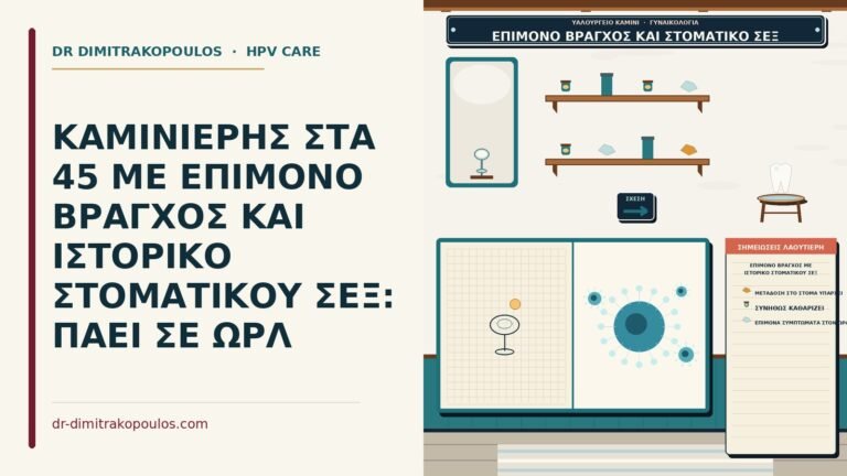 επίμονο βράγχος με ιστορικό στοματικού σεξ