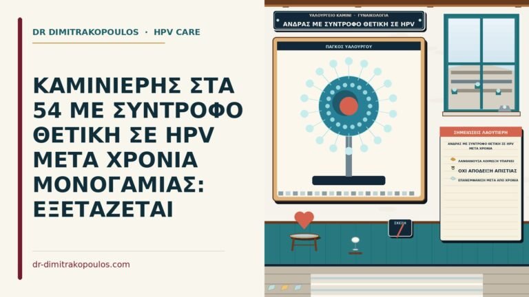 άνδρας με σύντροφο θετική σε HPV μετά χρόνια