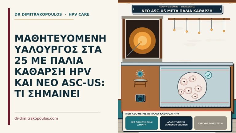 νέο ASC-US μετά παλιά κάθαρση HPV