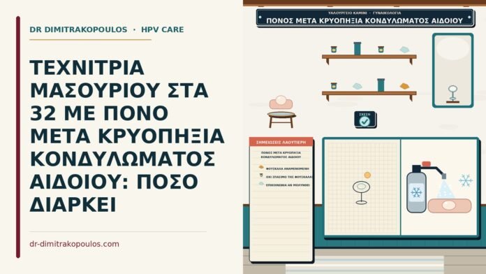 πόνος μετά κρυοπηξία κονδυλώματος αιδοίου
