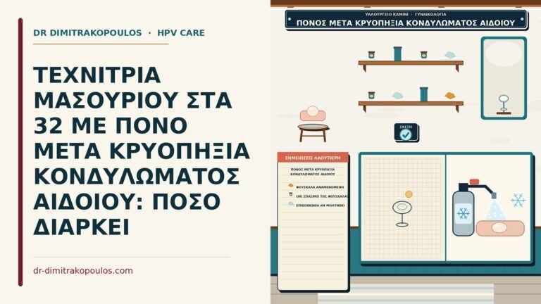 πόνος μετά κρυοπηξία κονδυλώματος αιδοίου