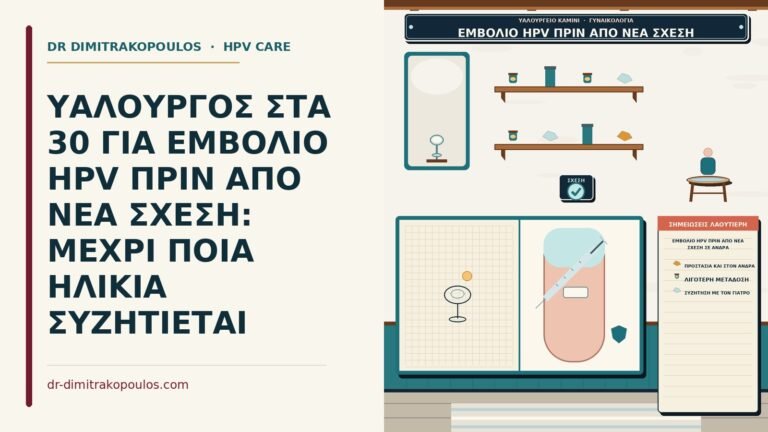εμβόλιο HPV πριν από νέα σχέση σε άνδρα