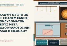 ΥΑΛΟΥΡΓΟΣ ΣΤΑ 36 ΜΕ ΕΠΑΝΕΜΦΑΝΙΣΗ ΚΟΝΔΥΛΩΜΑΤΩΝ ΠΕΟΥΣ ΜΕΤΑ ΠΟΔΟΦΥΛΛΟΤΟΞΙΝΗ: ΑΛΛΑΓΗ ΜΕΘΟΔΟΥ επανεμφάνιση κονδυλωμάτων πέους μετά ποδοφυλλοτοξίνη