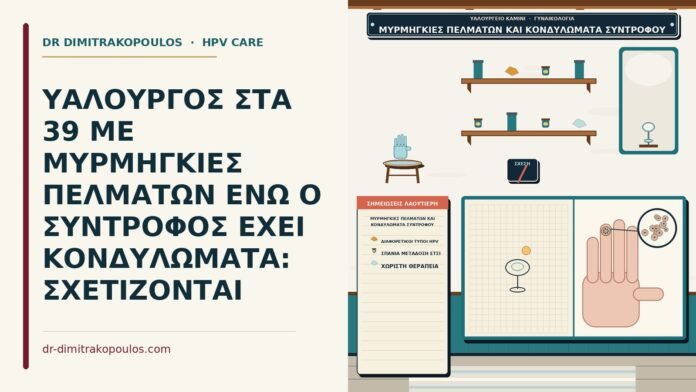 μυρμηγκιές πελμάτων και κονδυλώματα συντρόφου
