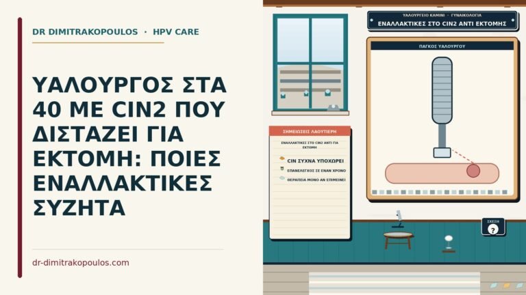 εναλλακτικές στο CIN2 αντί για εκτομή