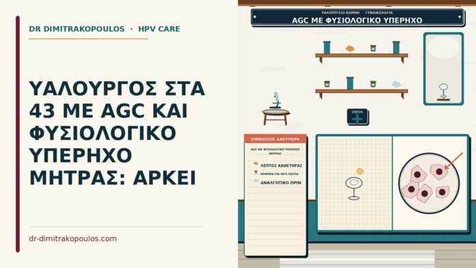 ΥΑΛΟΥΡΓΟΣ ΣΤΑ 43 ΜΕ AGC ΚΑΙ ΦΥΣΙΟΛΟΓΙΚΟ ΥΠΕΡΗΧΟ ΜΗΤΡΑΣ: ΑΡΚΕΙ AGC με φυσιολογικό υπερηχο μήτρας