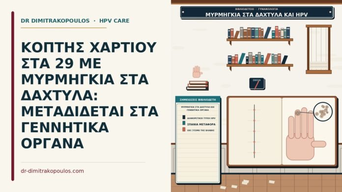 ΚΟΠΤΗΣ ΧΑΡΤΙΟΥ ΣΤΑ 29 ΜΕ ΜΥΡΜΗΓΚΙΑ ΣΤΑ ΔΑΧΤΥΛΑ: ΜΕΤΑΔΙΔΕΤΑΙ ΣΤΑ ΓΕΝΝΗΤΙΚΑ ΟΡΓΑΝΑ μυρμηγκιά στα δάχτυλα και γεννητικά όργανα