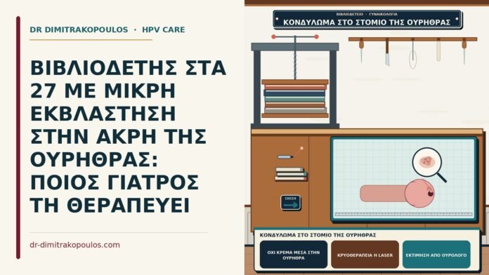 κονδύλωμα στο στόμιο της ουρήθρας