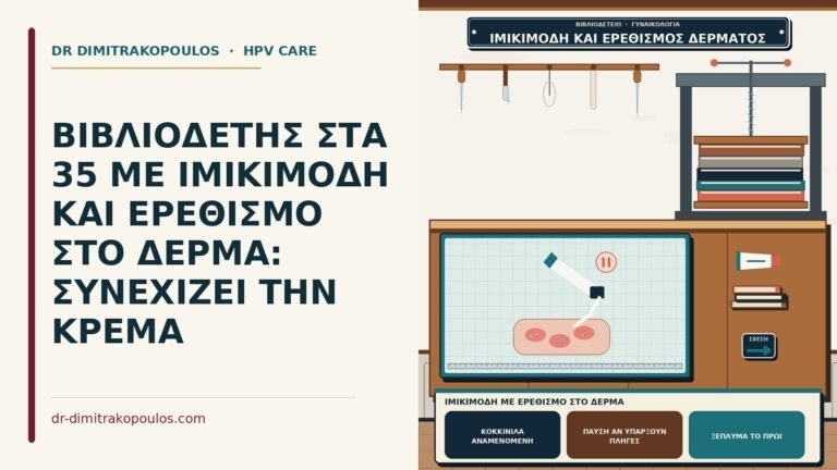 ιμικιμόδη με ερεθισμό στο δέρμα