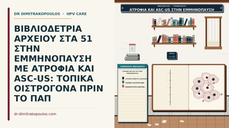 ατροφία και ASC-US στην εμμηνόπαυση