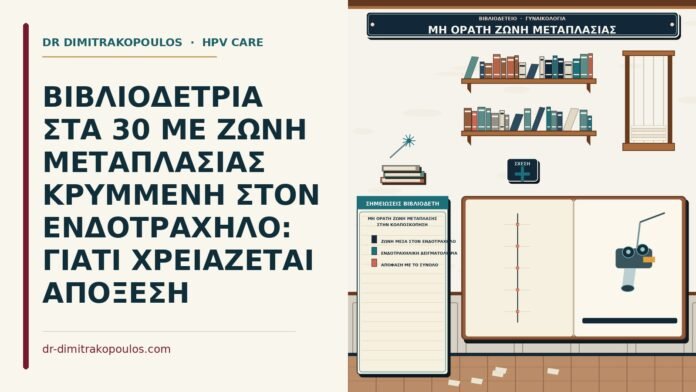 μη ορατή ζώνη μετάπλασης στην κολποσκόπηση
