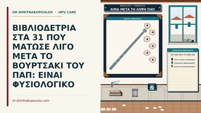 λίγο αίμα μετά τη λήψη Παπ